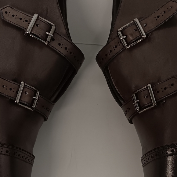 Manolo Blahnik Men's Callimaco Monkstrap Dress Shoes - EU 42.5/US9.5 - Picture 10 of 16